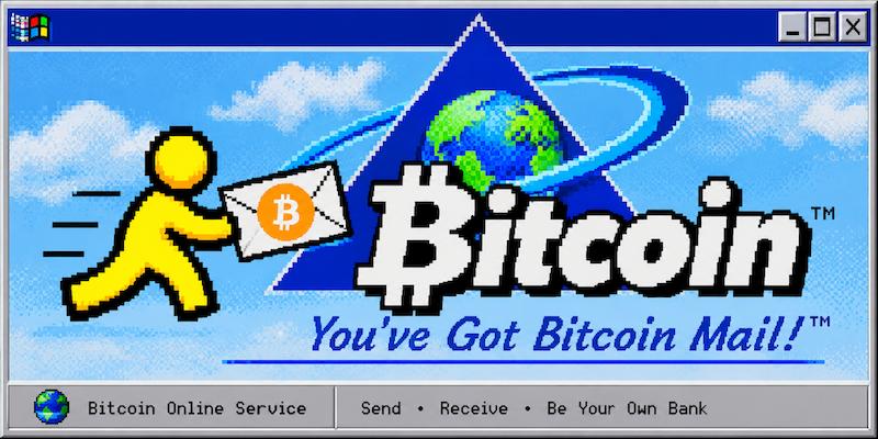 Bitcoin - old web advertisement